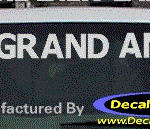 DC07189 Pontiac Grand Am Decal w/Arrowhead