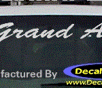 DC07197 Pontiac Grand Am Decal w/Arrowhead