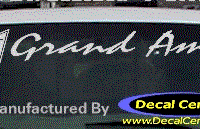 DC07198 Pontiac Grand Am Decal w/Arrowhead 