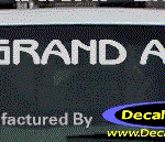 DC07199 Pontiac Grand Am Decal w/Arrowhead