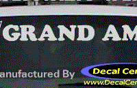 DC07200 Pontiac Grand Am Decal w/Arrowhead 