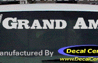 DC07203 Pontiac Grand Am Decal w/Arrowhead 