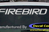 DC07206 Pontiac Firebird Decal 