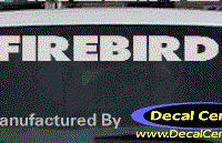 DC07208 Pontiac Firebird Decal 