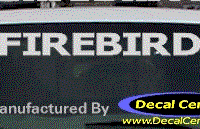 DC07210 Pontiac Firebird Decal 