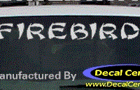 DC07211 Pontiac Firebird Decal 