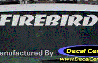 DC07212 Pontiac Firebird Decal 