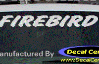 DC07213 Pontiac Firebird Decal 