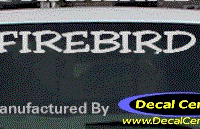 DC07214 Pontiac Firebird Decal 