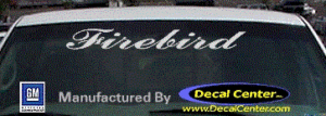 DC07216 Pontiac Firebird Decal