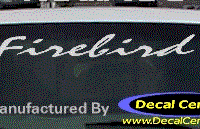 DC07219 Pontiac Firebird Decal 