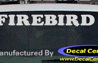 DC07221 Pontiac Firebird Decal 