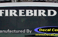 DC07222 Pontiac Firebird Decal 