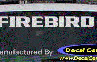 DC07223 Pontiac Firebird Decal 