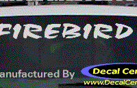 DC07225 Pontiac Firebird Decal 