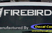DC07226 Pontiac Firebird Decal w/Arrowhead 