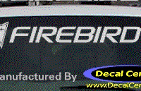 DC07227 Pontiac Firebird Decal w/Arrowhead 