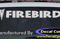 DC07230 Pontiac Firebird Decal w/Arrowhead 