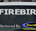 DC07231 Pontiac Firebird Decal w/Arrowhead