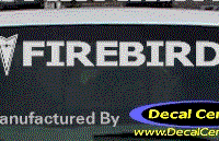 DC07231 Pontiac Firebird Decal w/Arrowhead 