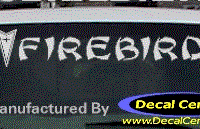 DC07232 Pontiac Firebird Decal w/Arrowhead 