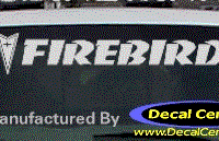 DC07233 Pontiac Firebird Decal w/Arrowhead 