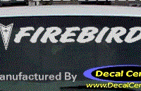 DC07234 Pontiac Firebird Decal w/Arrowhead 