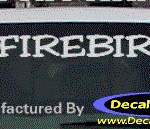DC07235 Pontiac Firebird Decal w/Arrowhead