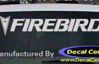 DC07236 Pontiac Firebird Decal w/Arrowhead 