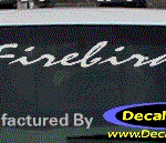 DC07240 Pontiac Firebird Decal w/Arrowhead