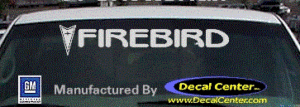DC07241 Pontiac Firebird Decal w/Arrowhead