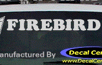 DC07242 Pontiac Firebird Decal w/Arrowhead 