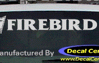DC07243 Pontiac Firebird Decal w/Arrowhead 