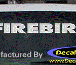 DC07250 Pontiac Firebird Decal w/Symbol