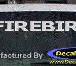 DC07252 Pontiac Firebird Decal w/Symbol
