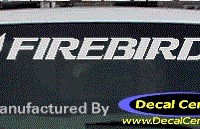 DC07257 Pontiac Firebird Decal w/Symbol 