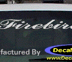 DC07258 Pontiac Firebird Decal w/Symbol