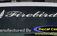 DC07258 Pontiac Firebird Decal w/Symbol 