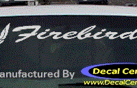 DC07260 Pontiac Firebird Decal w/Symbol 