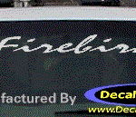 DC07261 Pontiac Firebird Decal w/Symbol