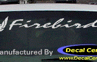DC07261 Pontiac Firebird Decal w/Symbol 