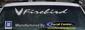 DC07261 Pontiac Firebird Decal w/Symbol