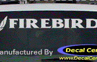 DC07264 Pontiac Firebird Decal w/Symbol 