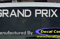 DC07289 Pontiac Grand Prix Decal 