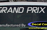 DC07290 Pontiac Grand Prix Decal 