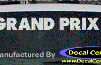 DC07292 Pontiac Grand Prix Decal 