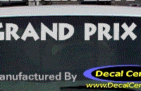 DC07293 Pontiac Grand Prix Decal 