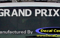 DC07294 Pontiac Grand Prix Decal 