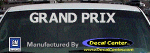 DC07294 Pontiac Grand Prix Decal