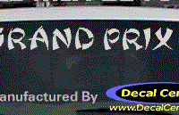 DC07295 Pontiac Grand Prix Decal 